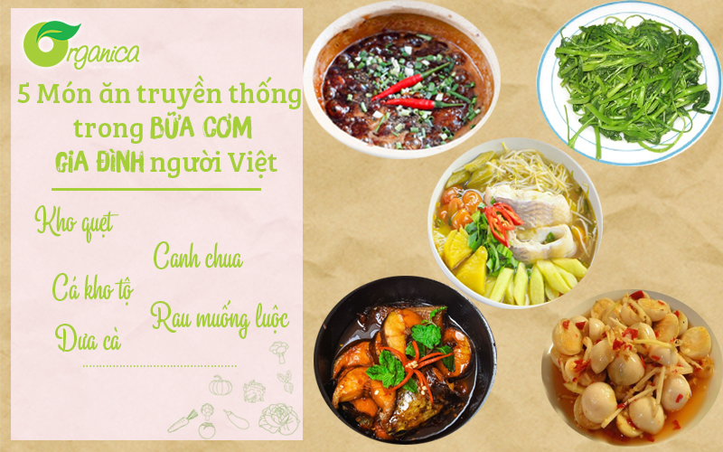 5 Món ăn truyền thống trong bữa cơm gia đình người Việt
