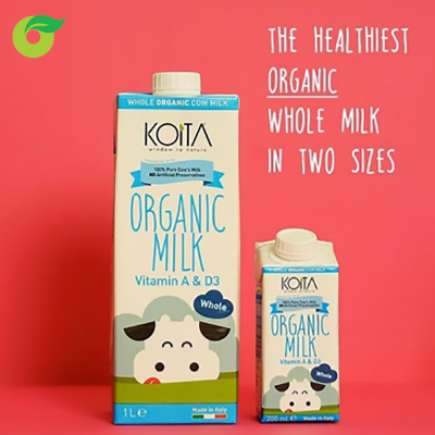 Sữa bò hữu cơ nguyên kem Koita 1L