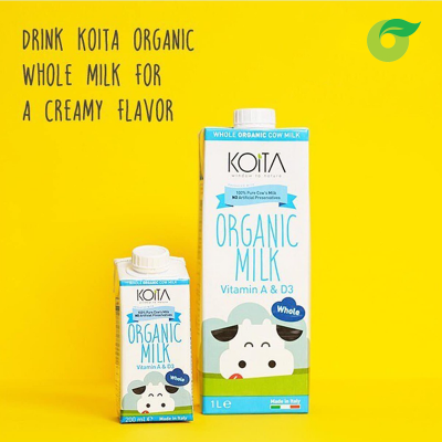 Sữa bò hữu cơ nguyên kem Koita 1L