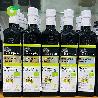 Dầu olive hữu cơ extra virgin Karpea 500ml