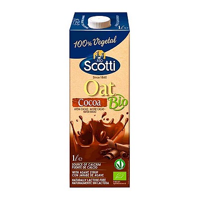 Sữa yến mạch cacao hữu cơ Riso Scotti 1 lít