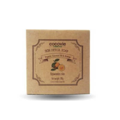 Detox soap & scrub Cocovie - Coconut and orange oil with coconut scrub