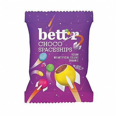 Kẹo chocolate màu sắc hữu cơ Bettr 70g